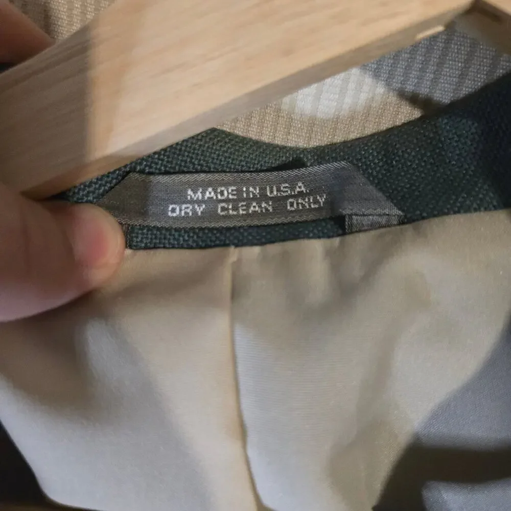 Haggar Gentleman's Fit 40R Sage Green Blazer Sport Coat [0135]